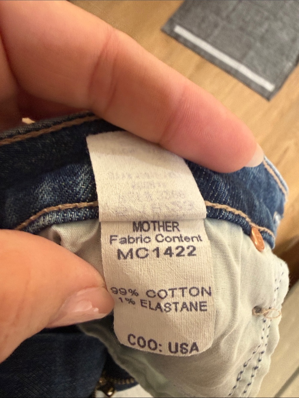 Mother Wide Leg Women's Jeans size 26, stone blue - Picture 6 of 10